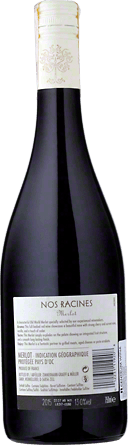Wino Nos Racines Merlot IGP d'Oc - Czerwone, Wytrawne