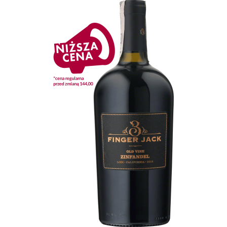 Wino 3 Finger Jack Old Vine Zinfandel - Czerwone, Wytrawne