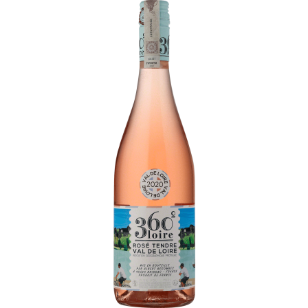 Wino 360° Loire Rose Tendre Val de Loire - Różowe, Półwytrawne