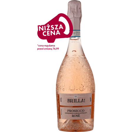 Wino Brilla! Prosecco Rose Extra Dry - Różowe, Wytrawne