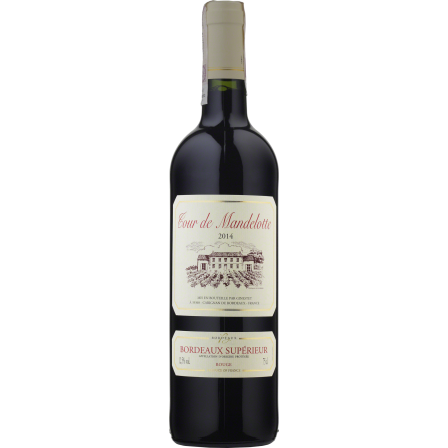 Wino Cour de Mandelotte Bordeaux Superieur - Czerwone, Wytrawne