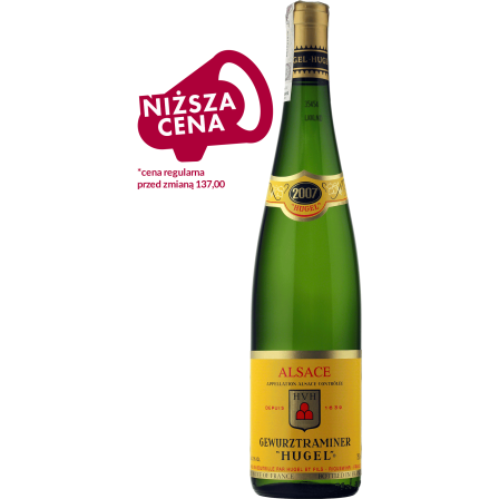 Wino Hugel Gewürztraminer Alsace A.O.C. - Białe, Wytrawne