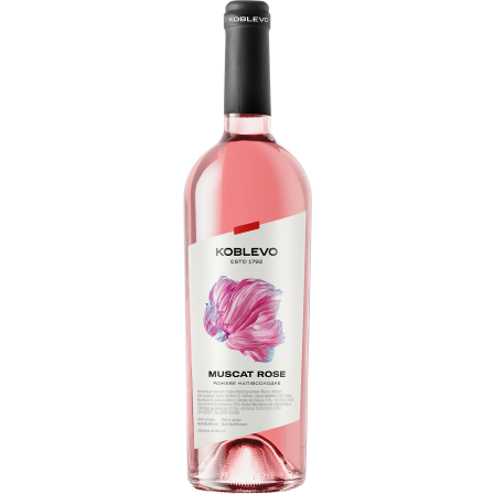 Wino Koblevo Muscat Rose - Różowe, Półsłodkie