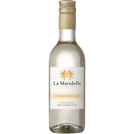 Wino La Maridelle Chardonnay 0,187l - białe, wytrawne