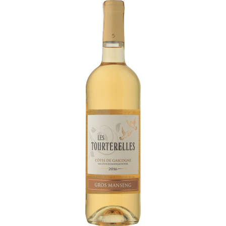Wino Les Touterelles Gros Manseng Côtes De Gascogne - Białe, Słodkie