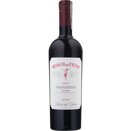 Wino Messer Del Fauno Primitivo Puglia - Czerwone, Półwytrawne