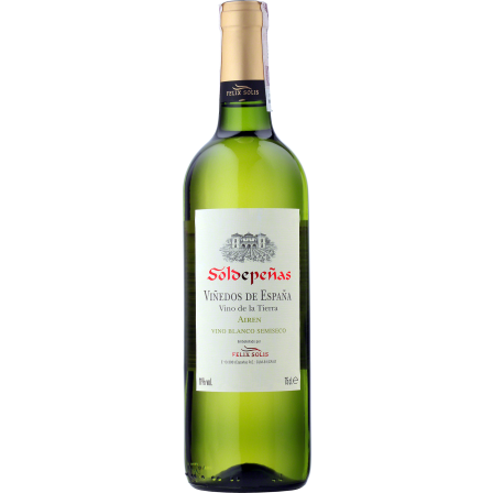 Wino Soldepenas Airen Viura - Białe, Półwytrawne