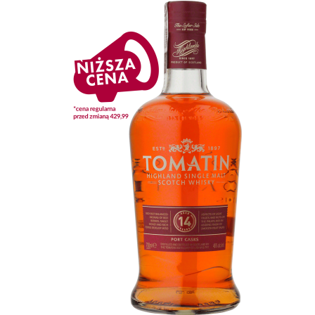 Whisky Tomatin 14YO Single Malt Scotch Whisky - Inne, Wytrawne