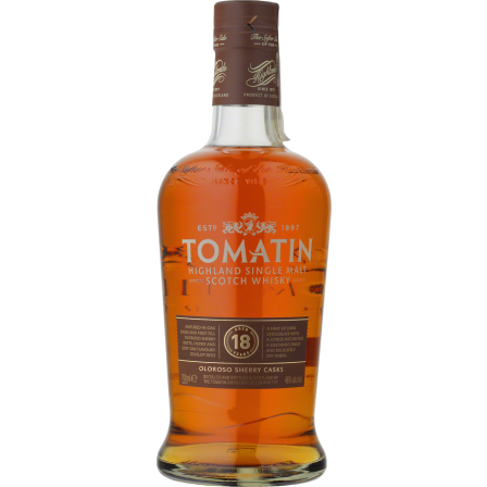 Whisky Tomatin 18YO Single Malt Scotch Whisky - Inne, Wytrawne
