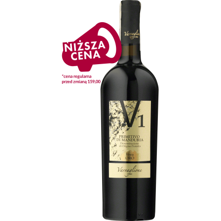 Wino Varvaglione V1 Primitivo di Manduria Linea Oro - Czerwone, Półwytrawne