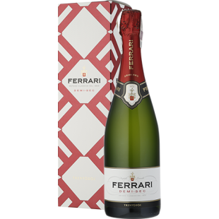 Wino Cantine Ferrari Demi-Sec Gift Box Trento DOC White - Białe, Półsłodkie