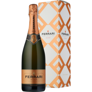 Wino Ferrari Rose Brut Gift Box DOC Trento - Różowe, Wytrawne