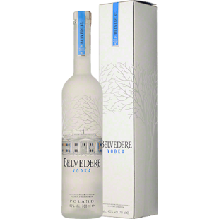 Belvedere Pure vodka in a carton