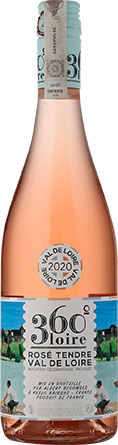 Wino 360° Loire Rose Tendre Val de Loire - Różowe, Półwytrawne