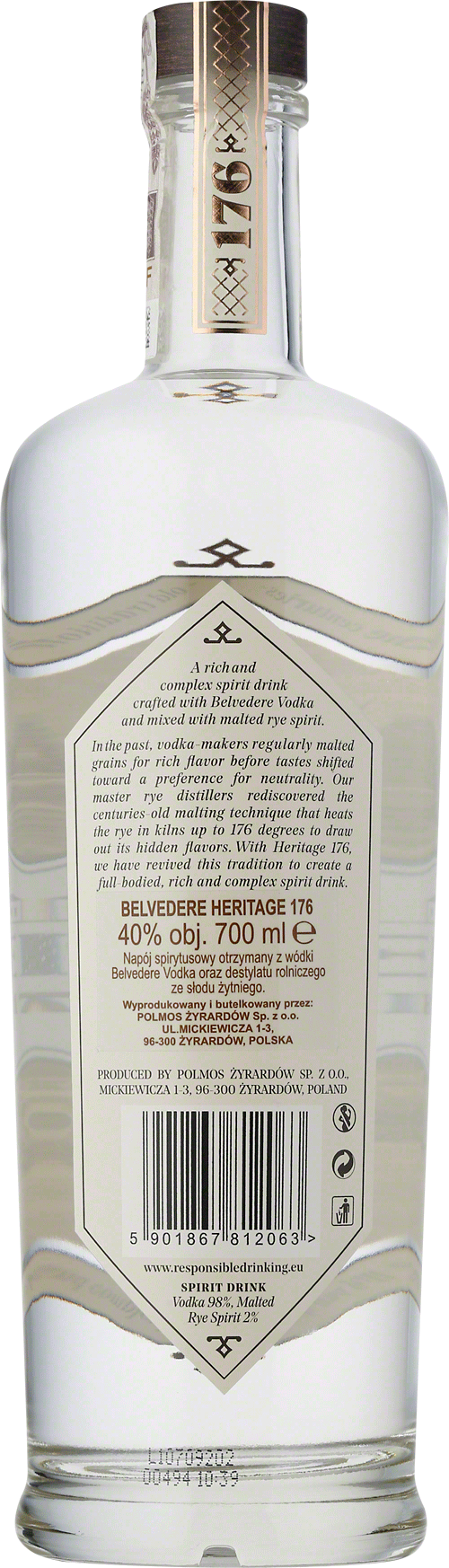 Vodka Belvedere Heritage COFFRET SHAKER chez VINATIS