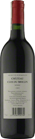 Wino Chateau Clos du Moulin Medoc A.O.C. - Czerwone, Wytrawne