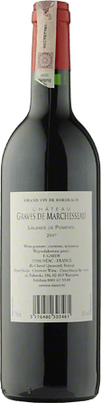 Wino Chateau Graves de Marchesseau Lalande de Pomerol A.O.C. - Czerwone, Wytrawne