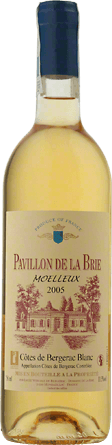 Wino Chateau Pavillon de La Brie Moelleux Coteaux de Bergerac A.O.C. - Białe, Półsłodkie