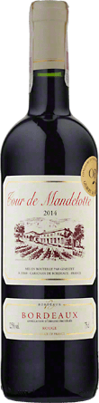 Wino Cour de Mandelotte Bordeaux Rouge AOP - Czerwone, Wytrawne