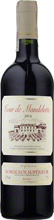 Wino Cour de Mandelotte Bordeaux Superieur - Czerwone, Wytrawne