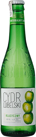 Wino Cydr Lubelski Klasyczny 0,4L - Białe, Słodkie