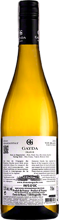 Wino Gayda Cepage Chardonnay - Białe, Wytrawne