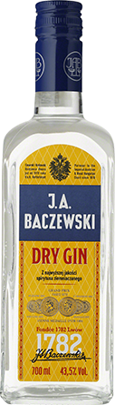 Alkohole mocne J.A. Baczewski Dry Gin - Inne, Wytrawne