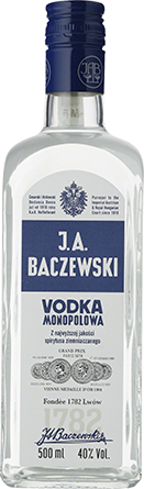 Alkohole mocne J.A. Baczewski Wódka 0,5 - Inne, Inne