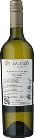 Wino La Linda Chardonnay - Białe, Wytrawne