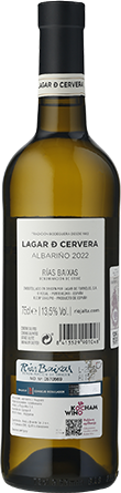 Wino Lagar de Cervera Albarino DO Rias Baixa - Białe, Wytrawne
