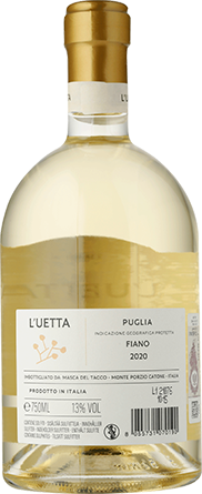Wino Masca del Tacco L'uetta Fiano Puglia IGP - Białe, Wytrawne