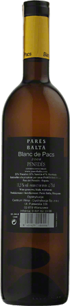 Wino Pares Balta Blanc de Pacs Penedes D.O. - Białe, Wytrawne