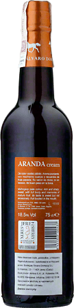 Wino Sherry Àlvaro Domecq Cream Aranda Jerez - Białe, Półsłodkie