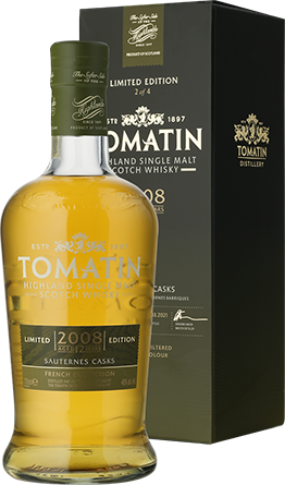 Alkohole mocne Tomatin French Collection Sauternes Edition Single Malt Whisky 2008 - , 