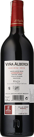 Wino Vina Alberdi Rioja DOCa Reserva La Rioja Alta - Czerwone, Wytrawne