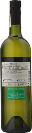 Wino Vipava Rumeni Muscat - Białe, Półwytrawne
