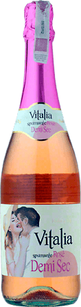 Wino Vitalia Spumante Rose Demi Sec - Różowe, Półwytrawne