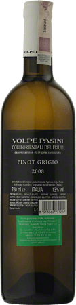 Wino Volpe Pasini GriVo' Colli Orientali del Friuli D.O.C. - Białe, Wytrawne